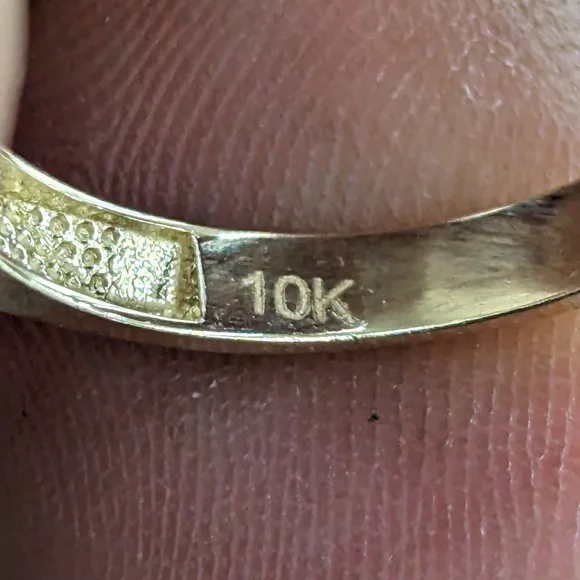 10kt Real Gold Wedding Trioset